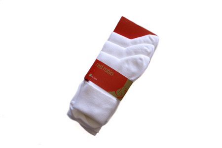 Socks (3-pack) White - Size 7-11